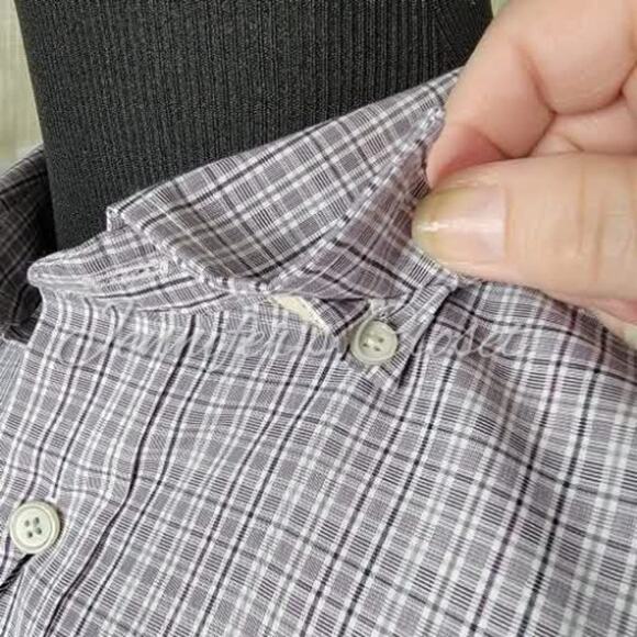 Jos. A. Bank Reserve NWT Men's Traditional Fit Purple Plaid Dress Shirt Size L - Picture 3 of 8